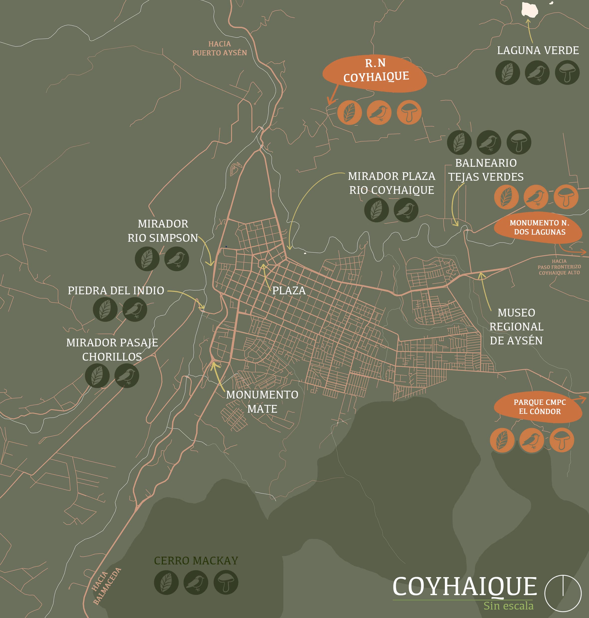 Mapa Coyhaique